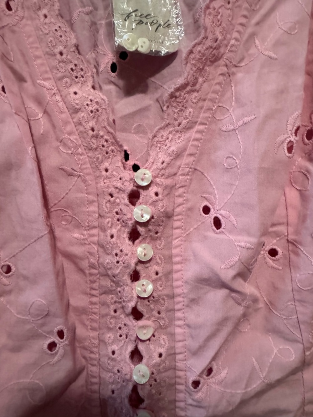 FREE PEOPLE Belle Eyelet Blouse - Picture 11 of 12